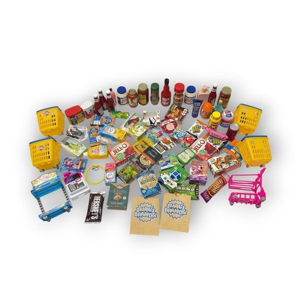 Zuru Mini Brands Mixed Lot Food Condiments Toys Grocery Boxed 65+ Items
